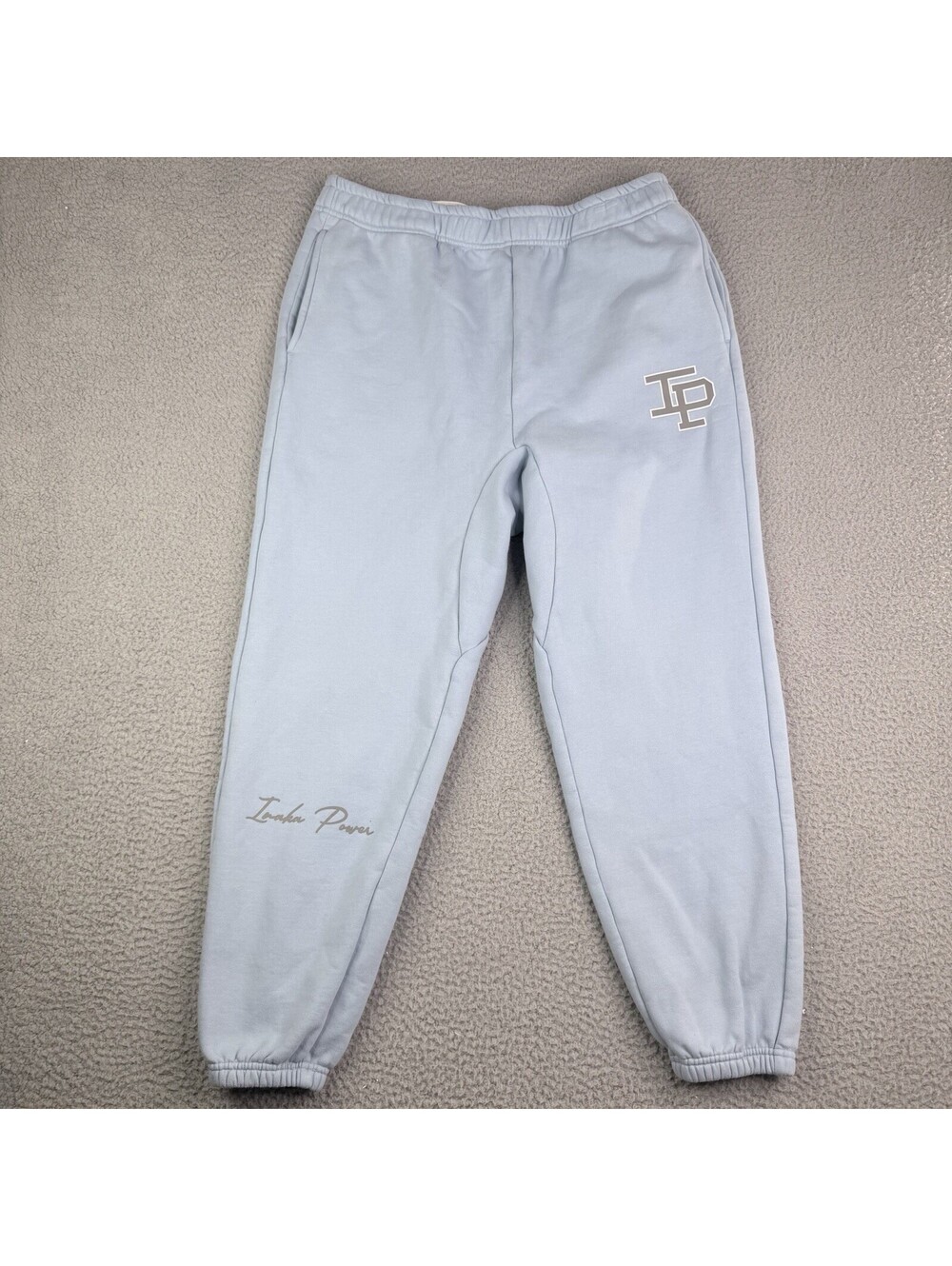 Inaka Power IP Logo Light Blue Sweatpants Joggers Pants Mens Size XL